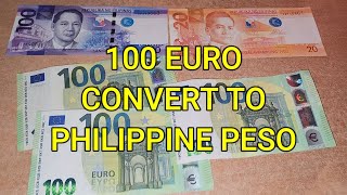 100 Euro to Philippine Peso - 100 Euro convert to Philippine Peso - Currency Universe English