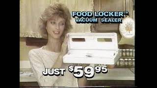 1989 Food Locker vacuum sealer television commercial