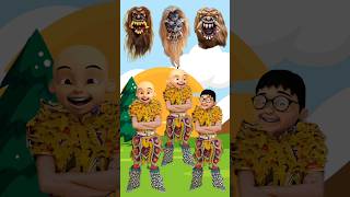 UPIN IPIN EHSAN JADI BUTO GEDRUK @nousha_kidstv #upinipin #mencocokangambar #butogedruk