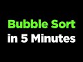 Bubble Sort in 5 Minutes!  Learn the Basics, Visualization, and Code Implementation in Python!