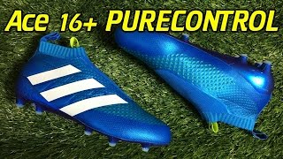 Laceless Adidas ACE 16+ PureControl Shock Blue - Review + On Feet