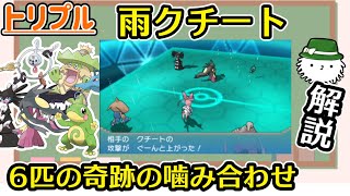 【トリプル】けだまメモ的クイック解説　その２　雨クチート【ORAS】