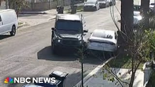 Dramatic video captures mom ramming into car of burglars targeting her home
