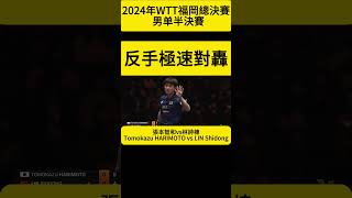 張本智和：近台極速對轟！【2024福岡總決賽：男單半決賽】WTT Finals Fukuoka 2024