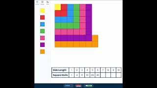 Master Perfect Squares with Color Tiles | Brainingcamp
