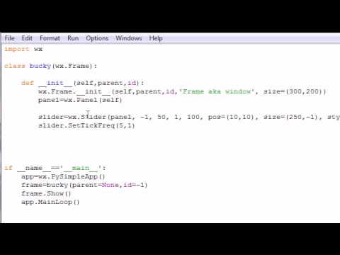 Wxpython Programming Tutorial 10 Sliders Youtube Wxpython Programming Tutorial 10 Sliders Youtube