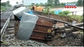 Railway Track Washed Away Near Ambodala Station, Goods Train Derails In Rayagada