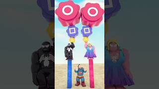 Giant and More Giant Squid Game Gonggi-nori (공기놀이) - Balance Male and Female Hulk #shorts