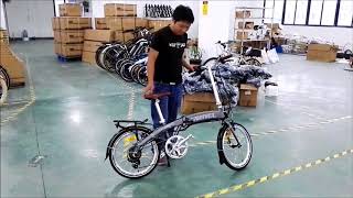 Demonstrating our Panther Folding Ebike