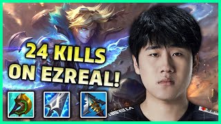 RNG GALA Is Unstoppable w/ 24 Kills on Ezreal ADC | KR Solo Q Season 11 | LoL Full Game VOD