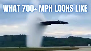 Fighter Jet Creates Stunning Vapor Cone at High Speed