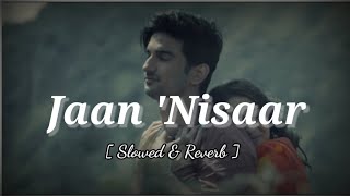 Jaan Nisaar (Slowed and Reverb) - Arijit Singh | Kedarnath | Sushant