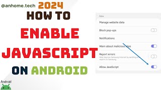 Enabling JavaScript - Activating JavaScript in Android Browsers