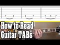 How to Read Guitar Tabs (Tablature)