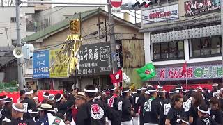 2017岸和田だんじり祭り前日試験曳き カンカン場07