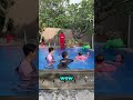 berani banget 🤩leika dan lexie loncat ke kolam ‼️ leika leika shots viralvideo