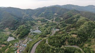 [Drone View]경상북도 팔조령 옛길 봄풍경 드론영상 기록 1080FHD [Spring view record of Paljoryeong road by Mavic2 Drone]