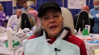 Roberta receives a new smile at CDA Cares San Mateo