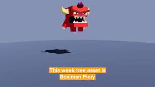 www.Meshtint.com | Weekly Free asset Boximon Fiery