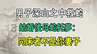 民間故事：男子深山之中救蛇，結婚後母蛇托夢：同床者不是你妻子