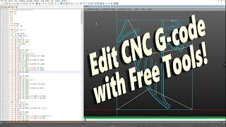Edit CNC G code with Notepad ++ and the free NCnetic plug in, auto install via Centroid PC Tuner