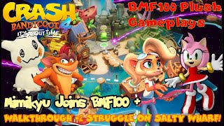 BMF100 Plush Gameplays: Mimikyu Joins + Crash Bandicoot 4 Walkthrough #2 (Struggle on Salty Wharf)