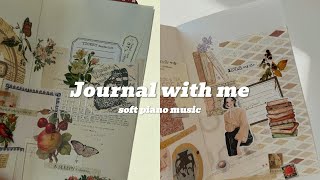 30 min cozy journaling session with relaxing piano music | scrapbooking ideas | ASMR paper sounds |