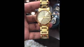 Burberry The City Champagne Dial Gold-tone UnisexWatch  BU9033