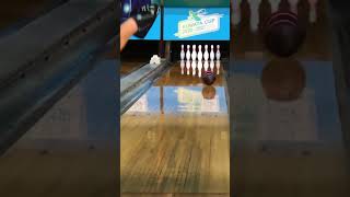 ボウリングのストライク　ピン前で急激にフック #bowling