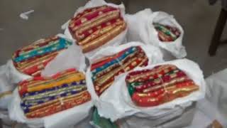 Saris seized by Sabroom Police in Tripura