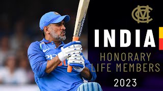 🇮🇳 Indian Cricketers Awarded MCC Honorary Life Memberships 2023 | Dhoni, Mithali Raj \u0026 More | Lord's