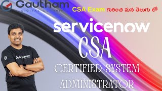 ServiceNow Telugu Videos | ServiceNow CSA Certification Full Details in Telugu | ServiceNow Learning