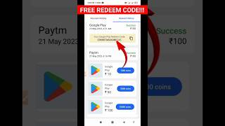 ₹100 Free !!! Google Play Redeem code App in Tamil | Unlimited gift cards #shorts