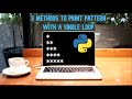 Star pattern in Python with single for loop || how to print pattern using single loop in python