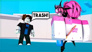 I met a TOXIC Tower Of Hell Player, So I RACED him.. (Roblox)