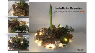 DIY: Herbst in der Obstschale🍁🍂, herbstliche Dekoidee fix selbst kreieren (How to) / Deko Jana