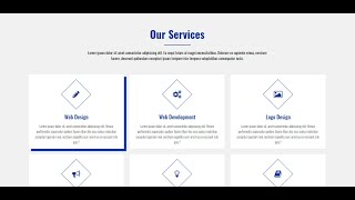 Responsive Our Services Section using HTML & CSS