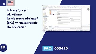 [EN] FAQ 005420 | Jak wyłączyć określone kombinacje obciążeń (KO) w rozszerzeniu do obliczeń?