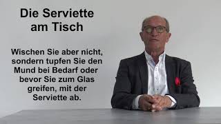 Knigge-Tipp Nr. 29: Die Serviette am Tisch