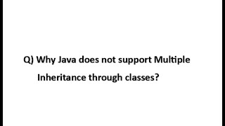 Why Java does not support Multiple Inheritance through classes | #Latest #update 2024#Real_Time