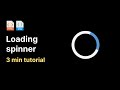 How to create animated circle loading spinner in HTML & CSS
