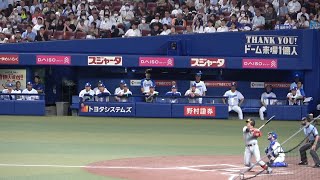 西純矢に満塁走者一掃タイムリーを浴びた瞬間の中日ベンチ（2023年8月1日）