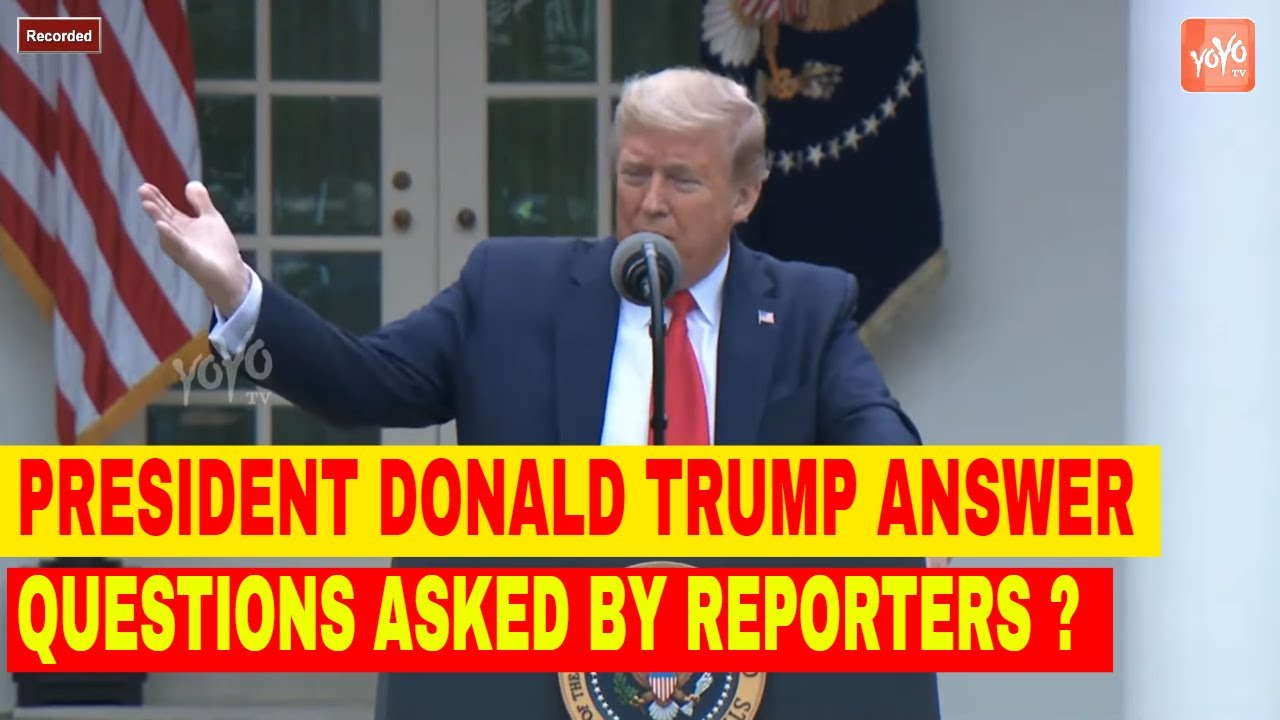 President Donald Trump Answer Questions Asked By Reporters ? | 14-04 ...