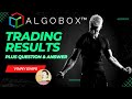 ALGOBOX TRADING RESULTS 🔴 Plus Q&A Training | Algorithmic Strategies