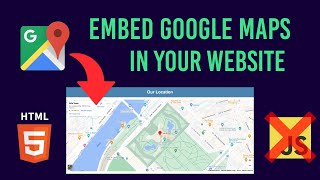 Embed Google Maps in Your HTML Website (No JavaScript or CSS!)