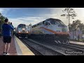 amtrak sunrail railfanning hornshows lots of jingle 🔔