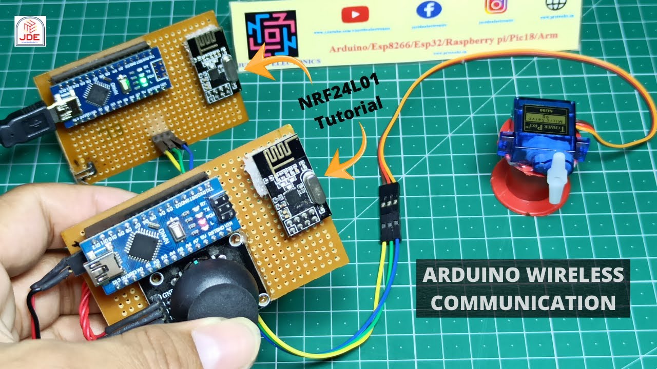 Servo Motor Control With Joystick And Arduino | Arduino Wireless ...