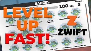 LEVEL UP ON ZWIFT With Route Badges - Watopia