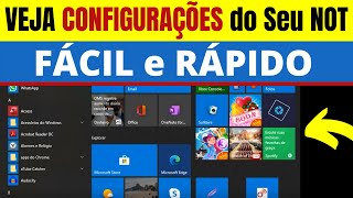 👉 COMO SABER as CONFIGURAÇÕES do Notebook 👉 VER as Configurações do PC é Simples