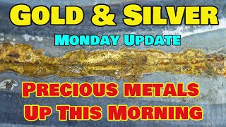 Monday Gold \u0026 Silver Update – Precious Metals Rise First Thing